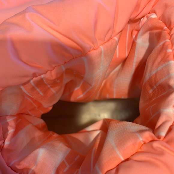 Bright Orange Puffer Boots - Picture 4 of 5